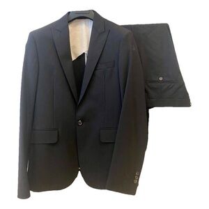 DSQUARED Elegant navy dark blue Suit . Size 46 IT